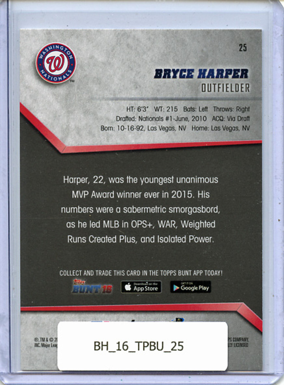 Bryce Harper 2016 Topps Bunt #25