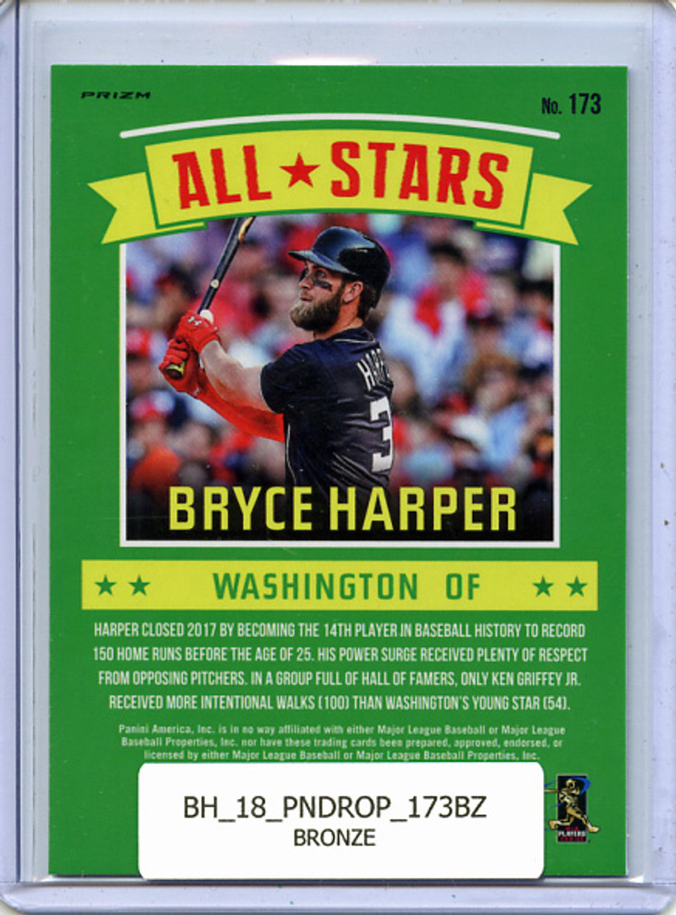 Bryce Harper 2018 Donruss Optic #173 All Stars Bronze