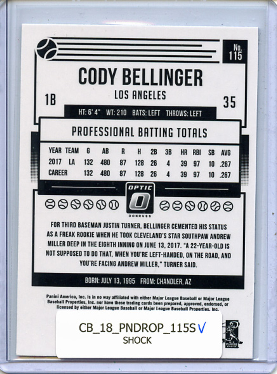 Cody Bellinger 2018 Donruss Optic #115 Variations Shock Prizm