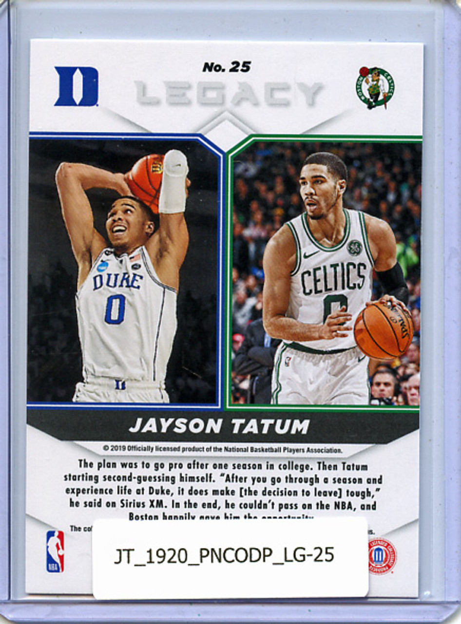 Jayson Tatum 2019-20 Contenders Draft Picks, Legacy #25