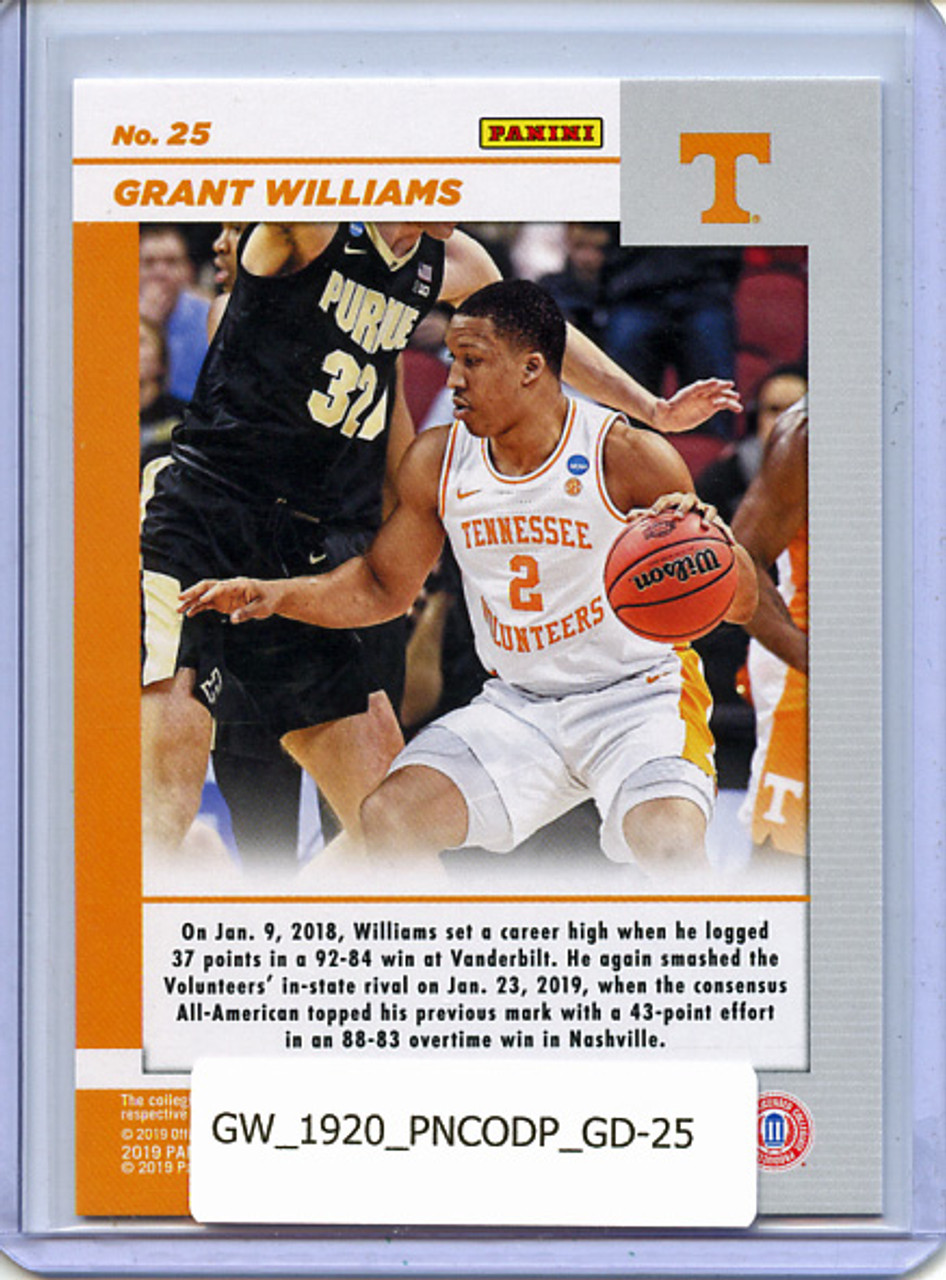 Grant Williams 2019-20 Contenders Draft Picks, Game Day Ticket #25