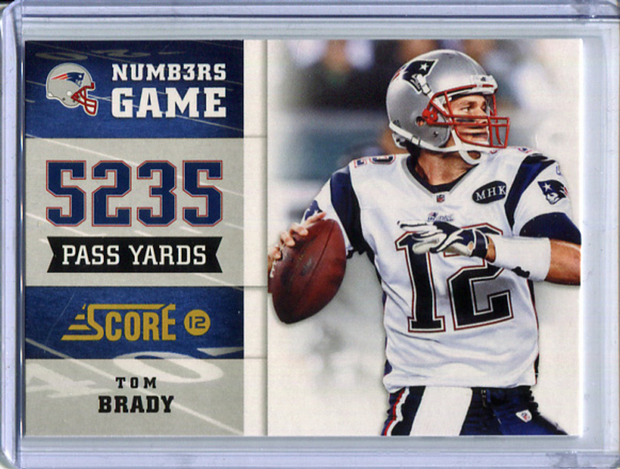 Tom Brady 2012 Score, Numbers Game #NG-10