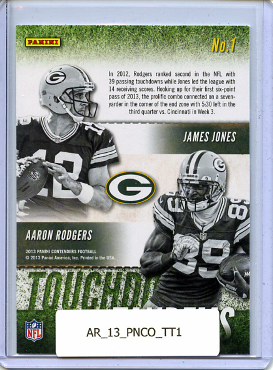 Aaron Rodgers, James Jones 2013 Contenders, Touchdown Tandems #1