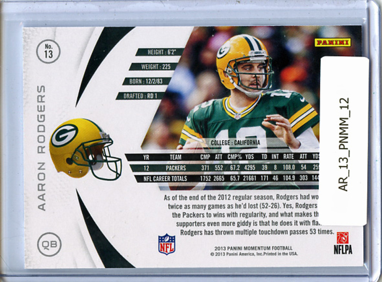 Aaron Rodgers 2013 Momentum #13