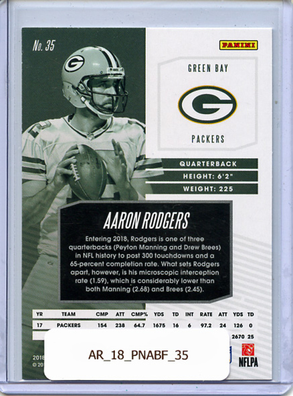 Aaron Rodgers 2018 Absolute #35