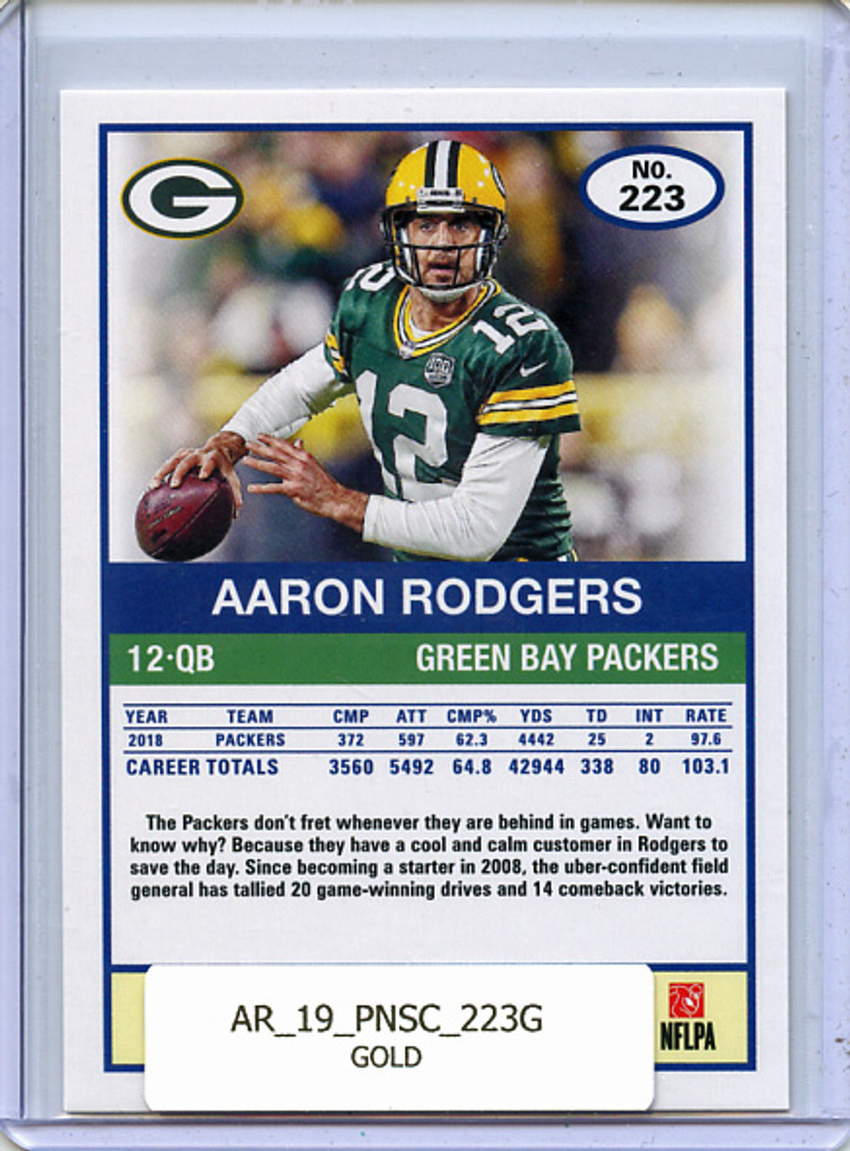 Aaron Rodgers 2019 Score #223 Gold