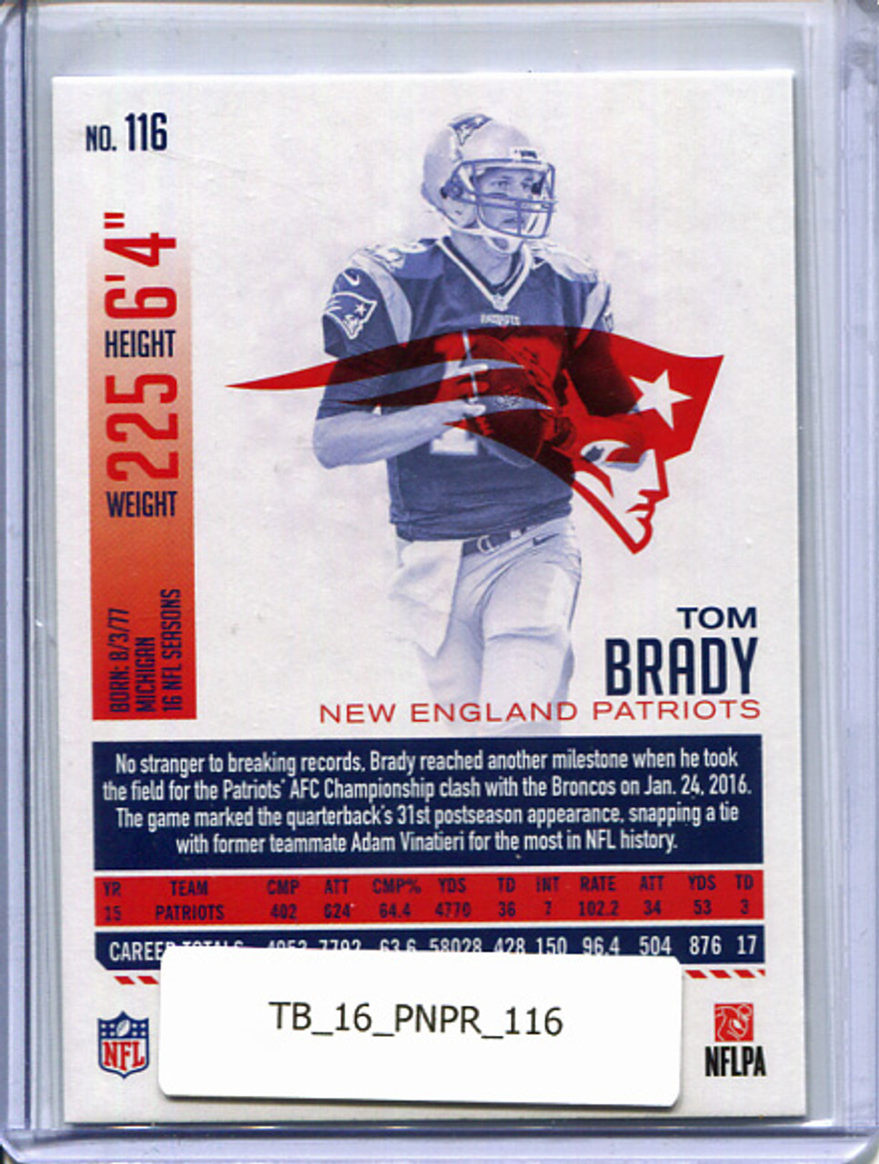 Tom Brady 2016 Prestige #116