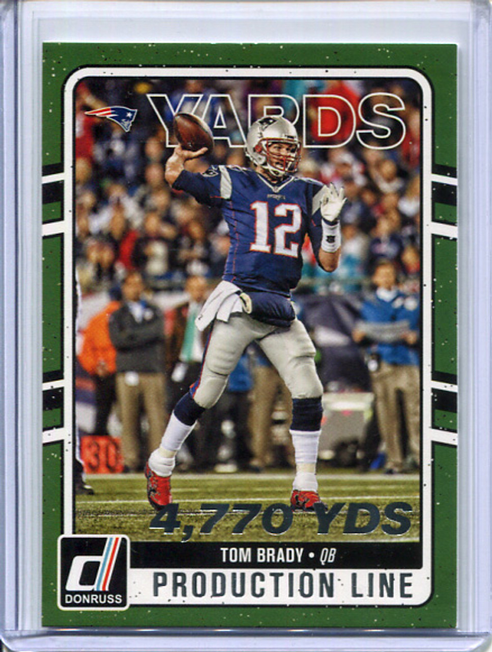 Tom Brady 2016 Donruss, Production Line #13 Yards