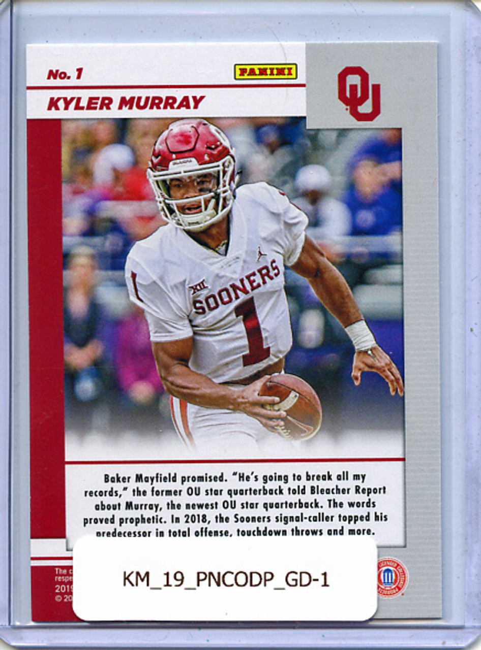 Kyler Murray 2019 Contenders Draft Picks, Game Day Ticket #1