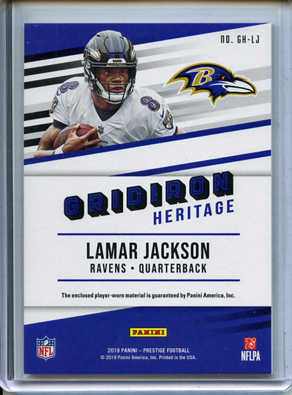 Lamar Jackson 2019 Prestige, Gridiron Heritage Jerseys #GH-LJ