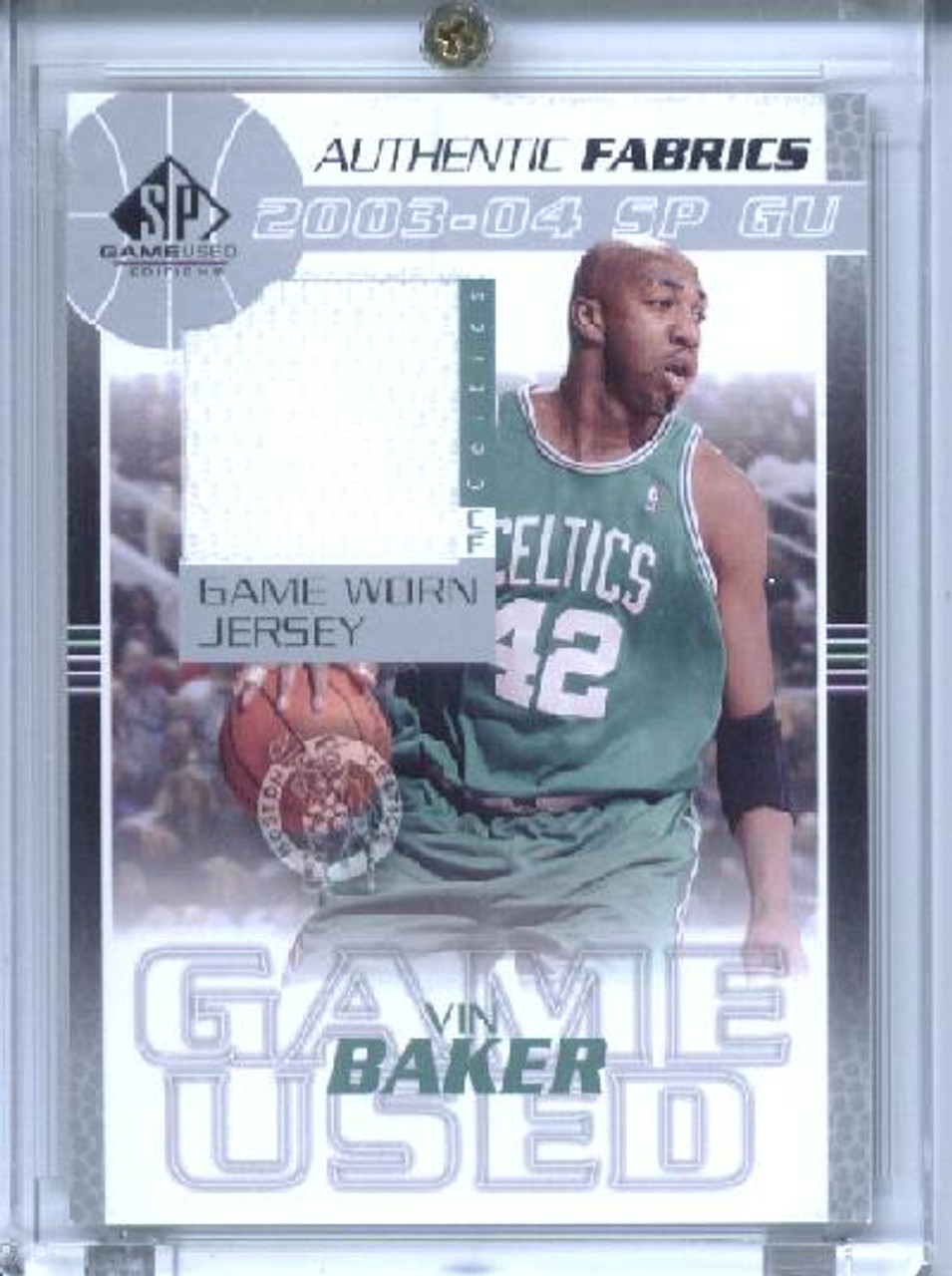 Vin Baker 2003-04 SP Game Used, Authentic Fabrics #VB-J