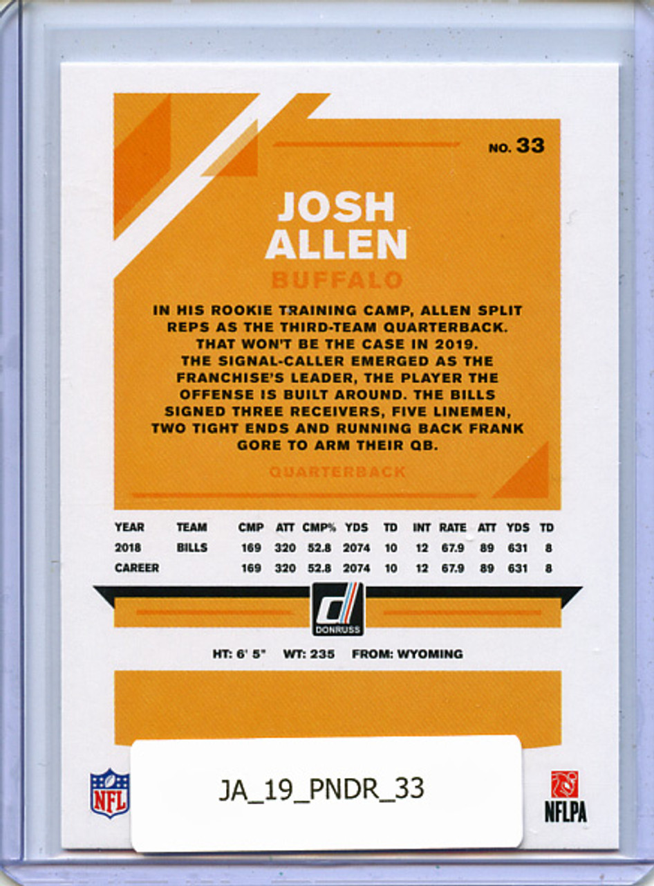 Josh Allen 2019 Donruss #33