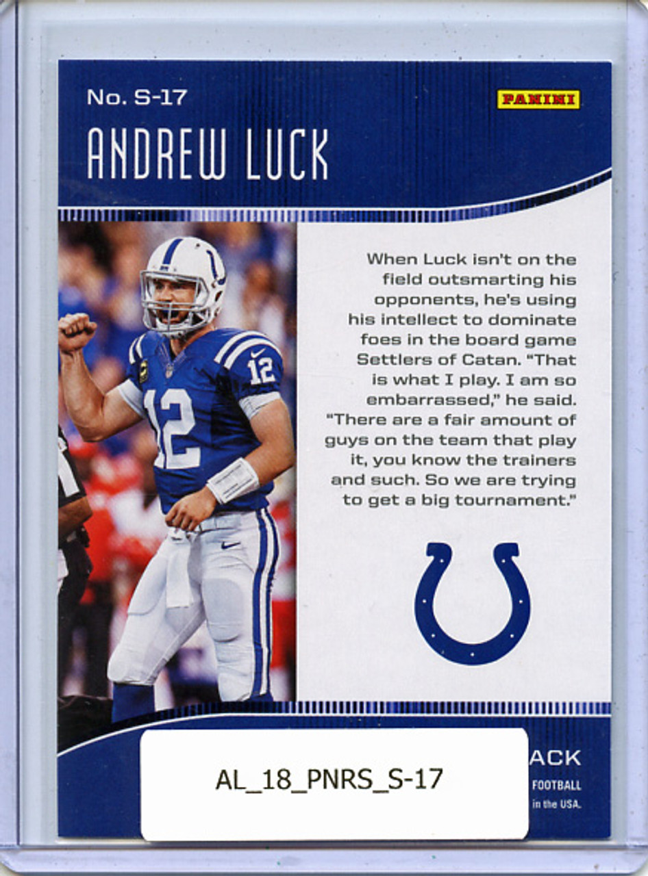 Andrew Luck 2018 Rookies & Stars, Standing Ovation #S-17