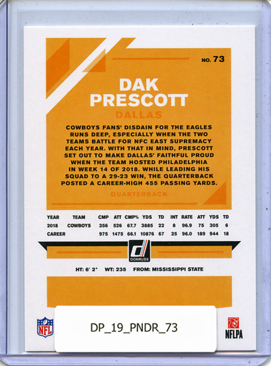 Dak Prescott 2019 Donruss #73