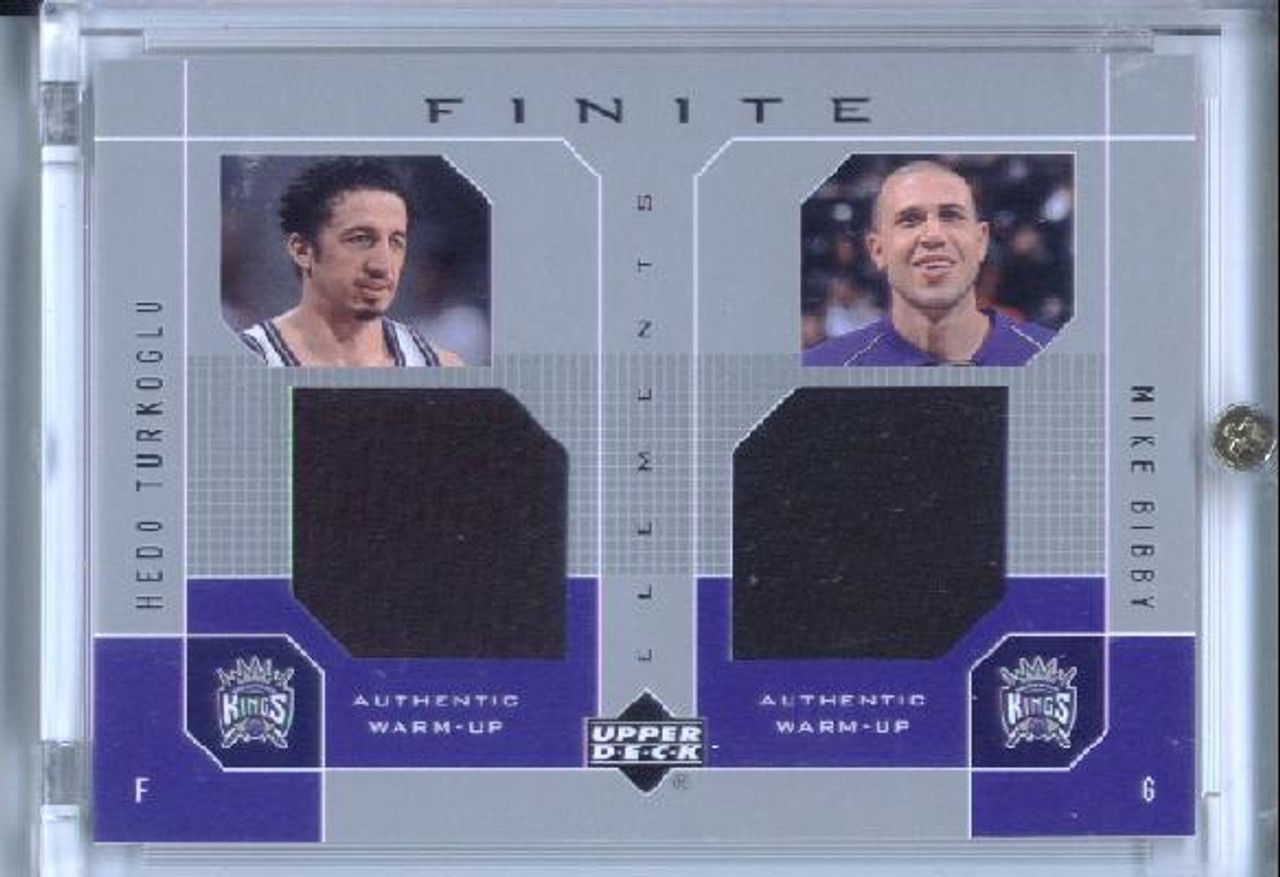 Mike Bibby, Hedo Turkoglu 2002-03 Finite, Elements Dual Warm-Ups #HT-MB (2)