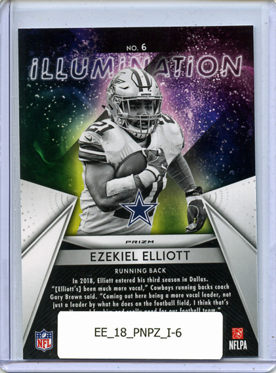 Ezekiel Elliott 2018 Prizm, Illumination #6 Silver