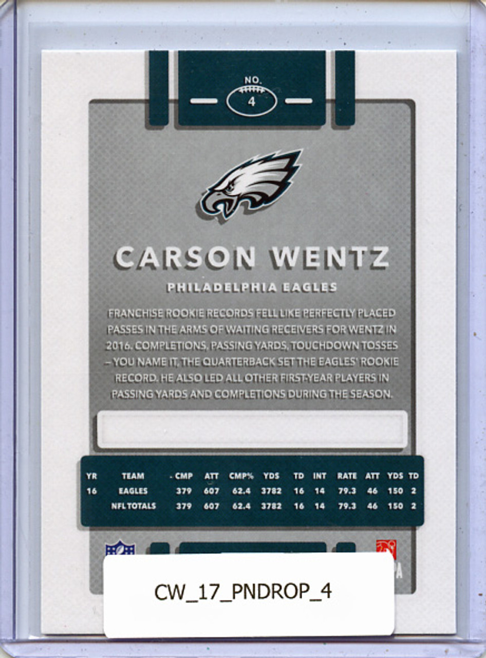 Carson Wentz 2017 Donruss Optic #4