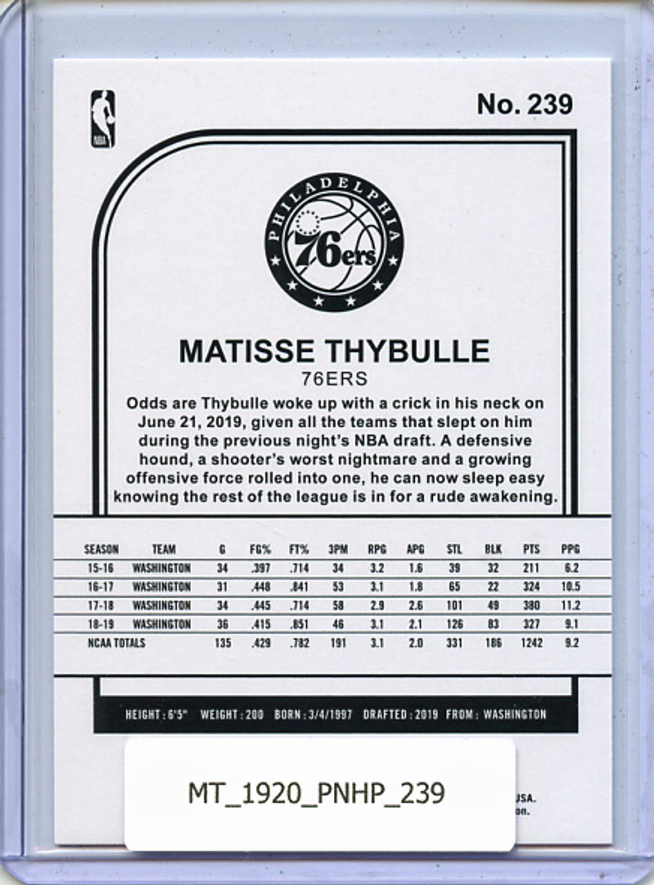 Matisse Thybulle 2019-20 Hoops #239