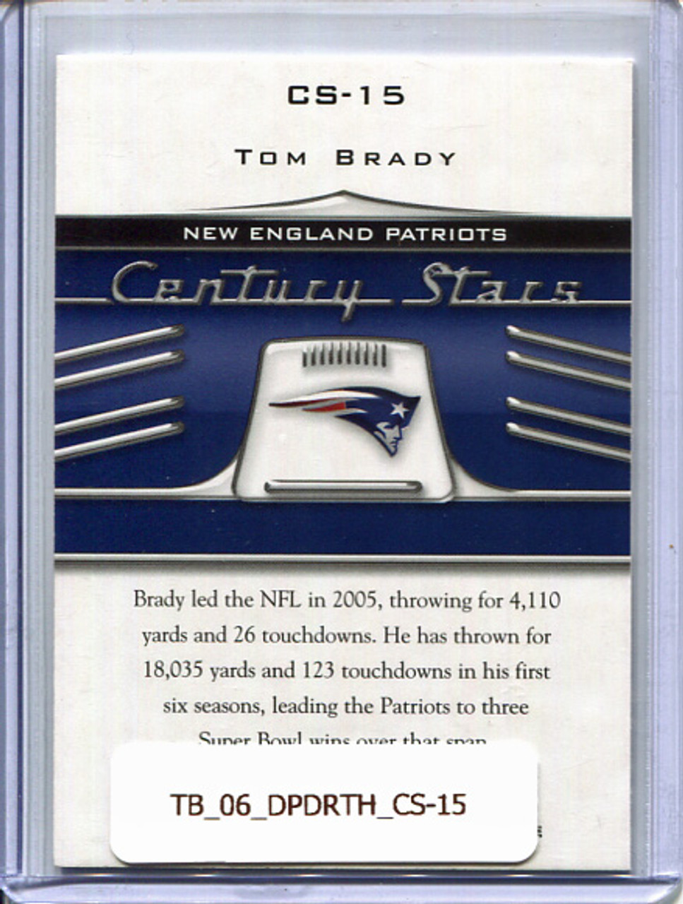 Tom Brady 2006 Donruss Threads, Century Stars #CS-15