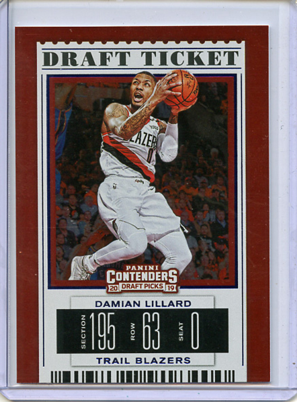 Damian Lillard 2019-20 Contenders Draft Picks #11 Variations Draft Ticket Blue Foil