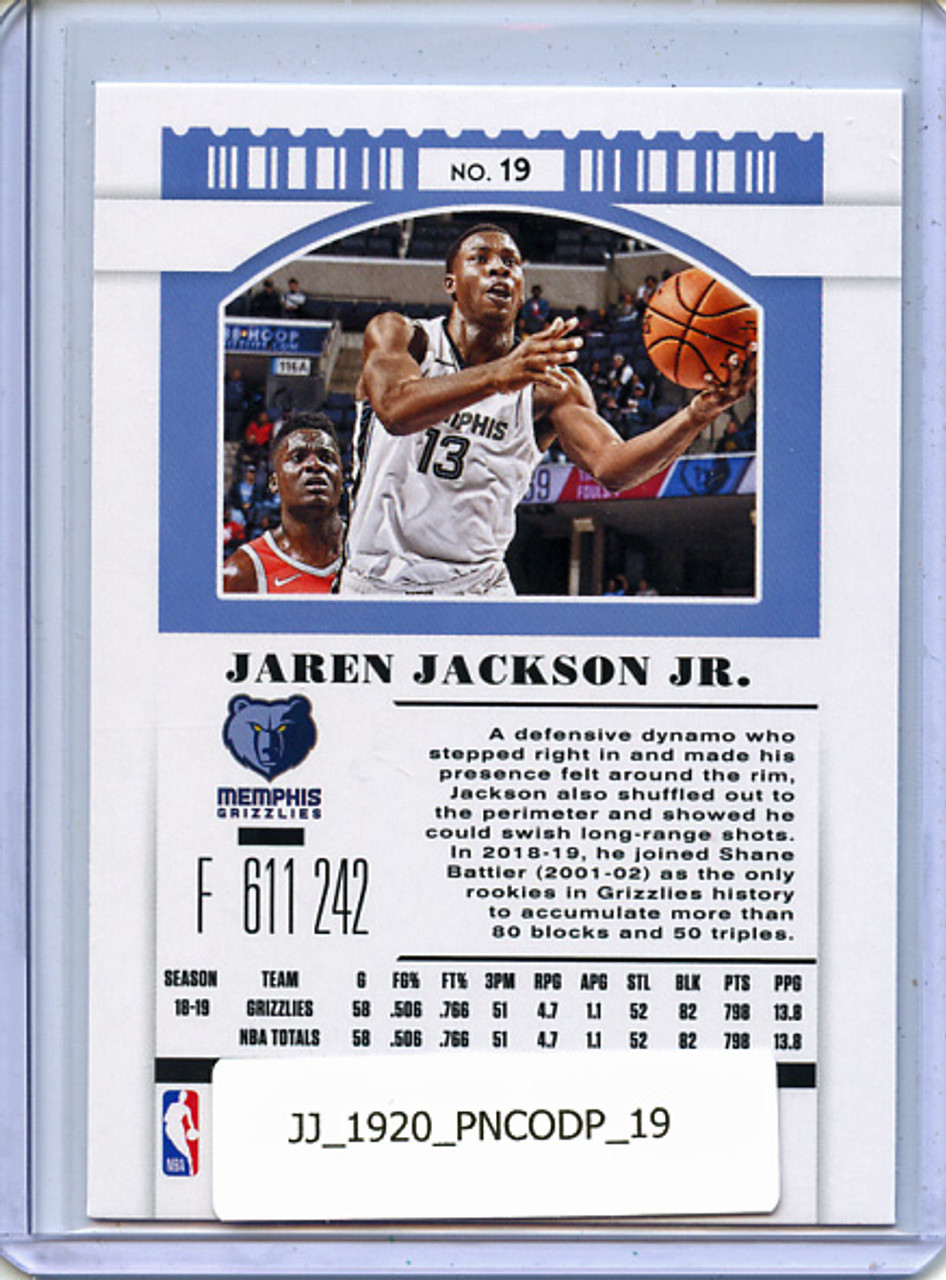 Jaren Jackson Jr. 2019-20 Contenders Draft Picks #19