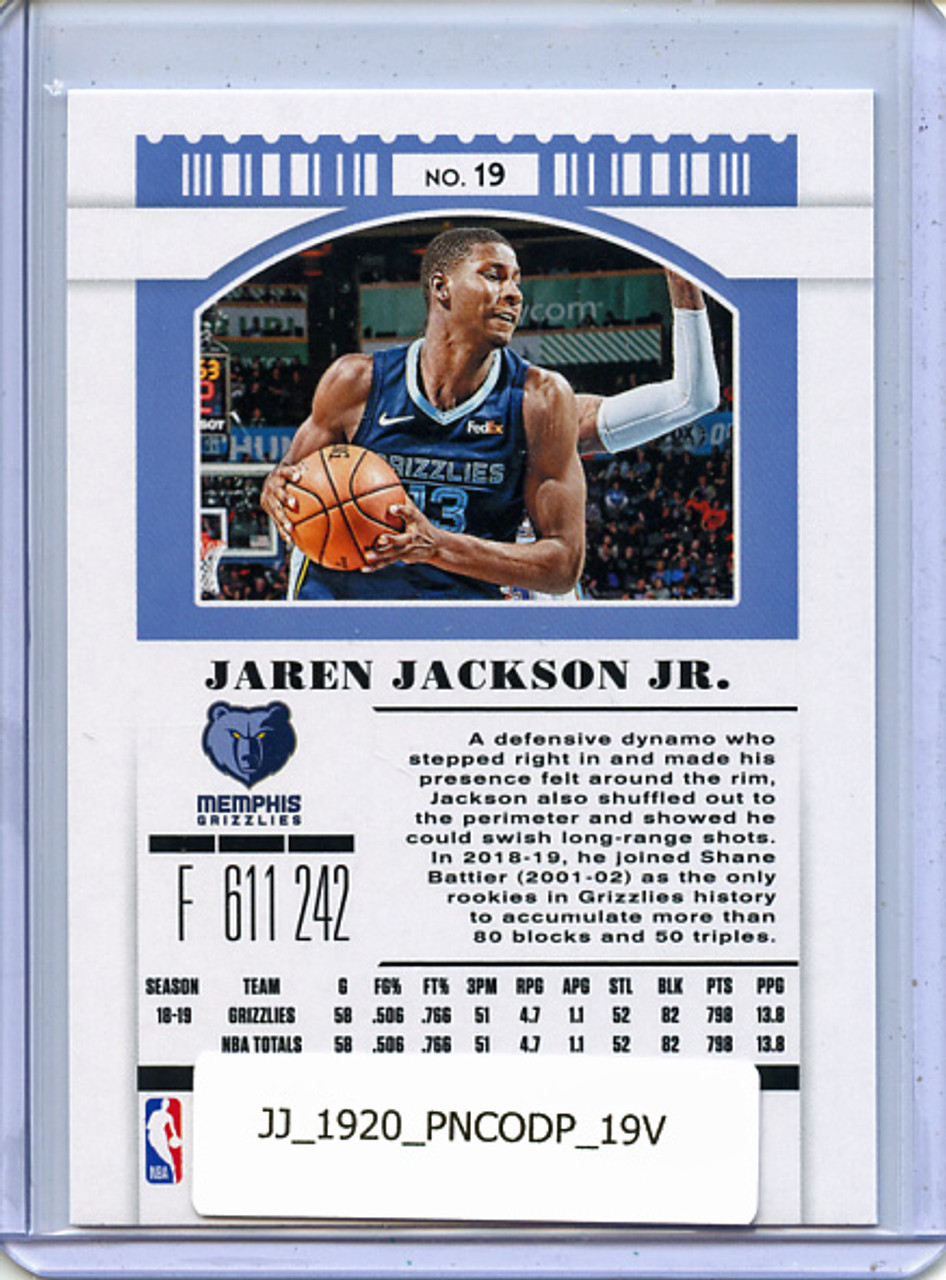 Jaren Jackson Jr. 2019-20 Contenders Draft Picks #19 Variations