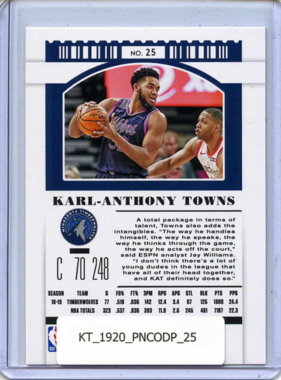 Karl-Anthony Towns 2019-20 Contenders Draft Picks #25