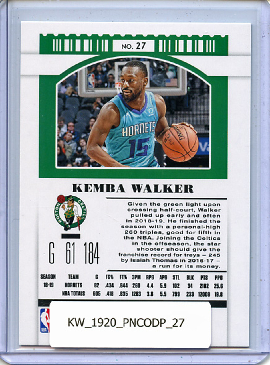 Kemba Walker 2019-20 Contenders Draft Picks #27