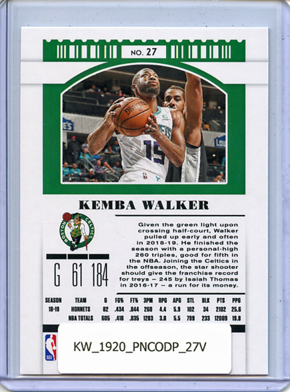 Kemba Walker 2019-20 Contenders Draft Picks #27 Variations