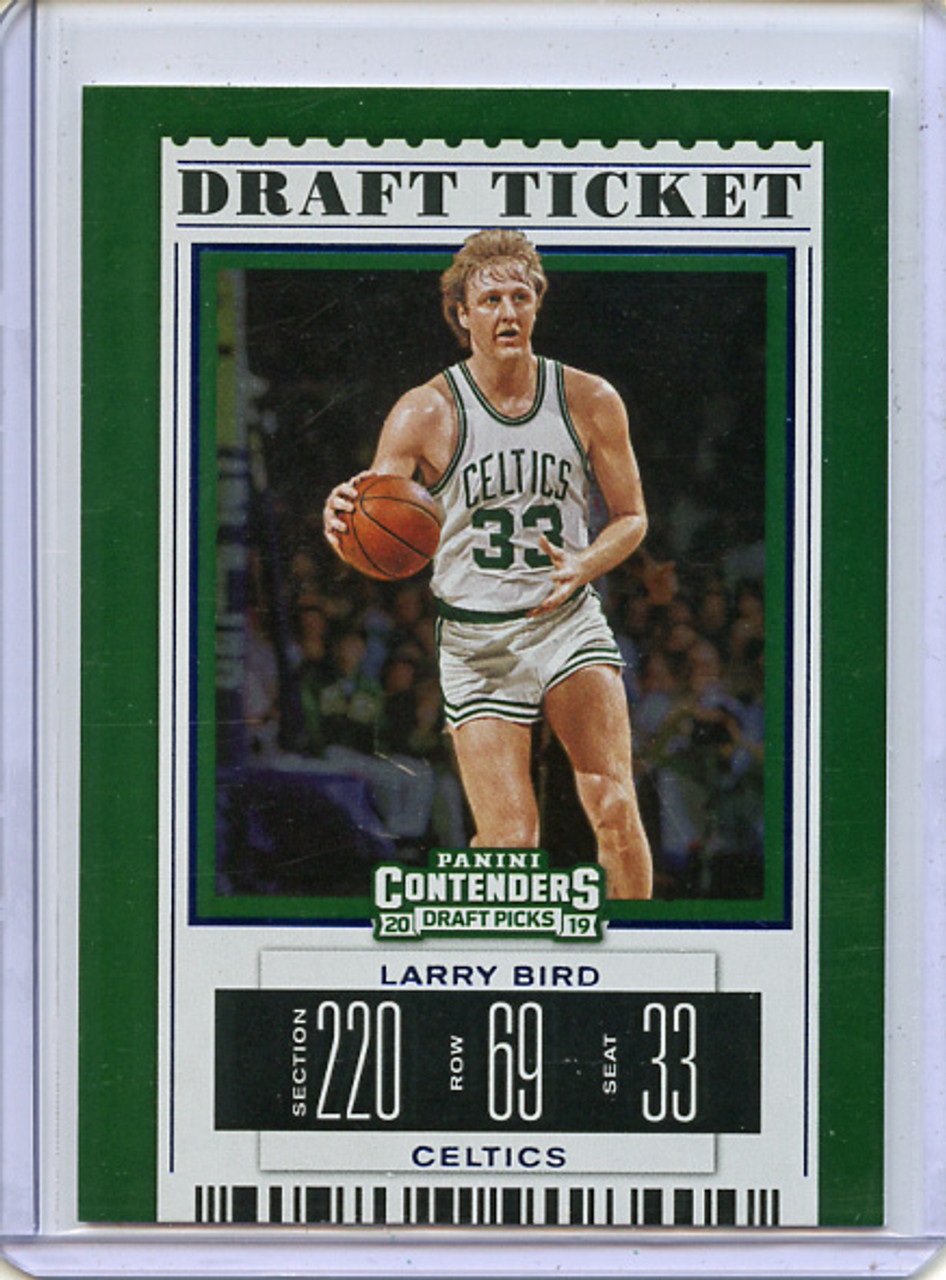 Larry Bird 2019-20 Contenders Draft Picks #37 Draft Ticket Blue Foil