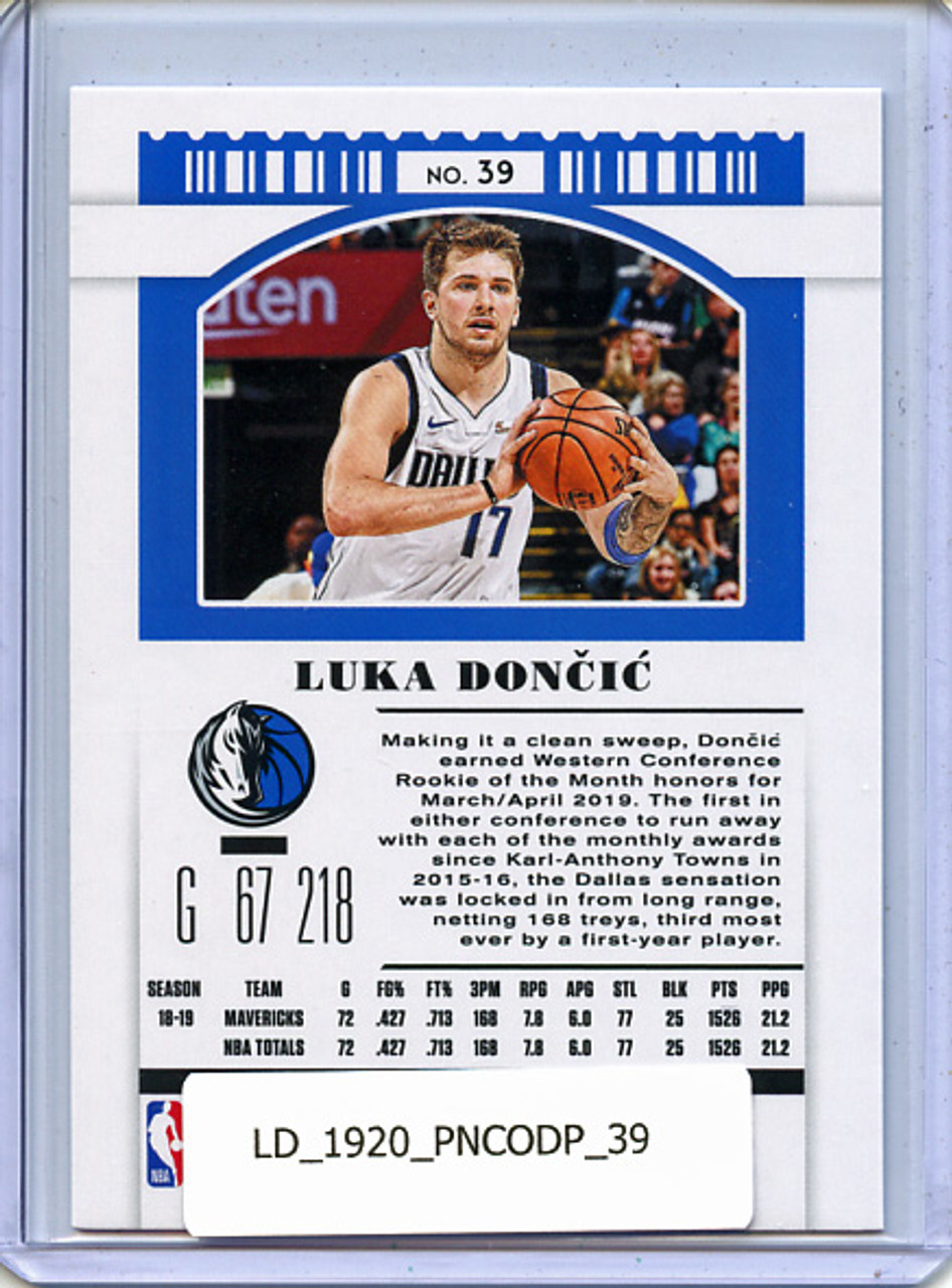 Luka Doncic 2019-20 Contenders Draft Picks #39