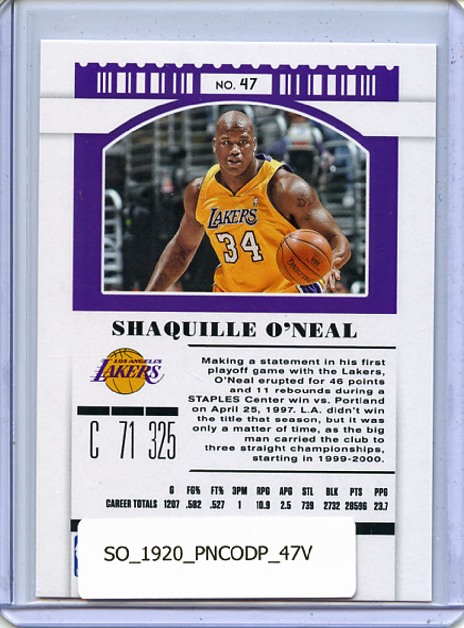 Shaquille O'Neal 2019-20 Contenders Draft Picks #47 Variations