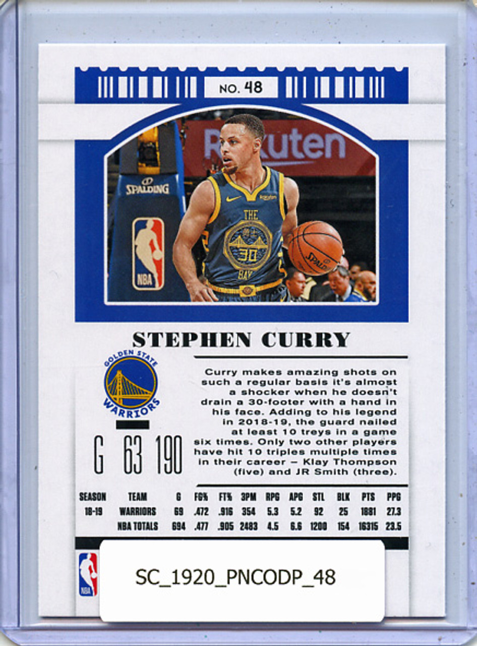 Stephen Curry 2019-20 Contenders Draft Picks #48