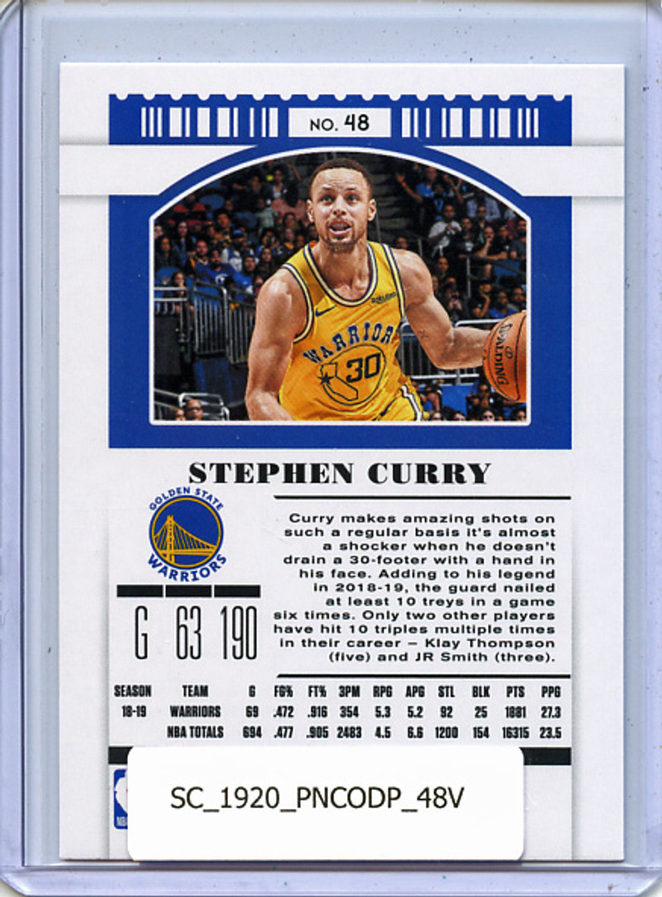 Stephen Curry 2019-20 Contenders Draft Picks #48 Variations