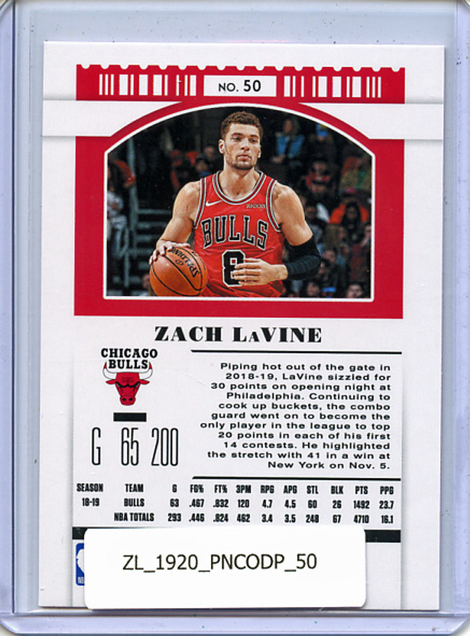 Zach LaVine 2019-20 Contenders Draft Picks #50