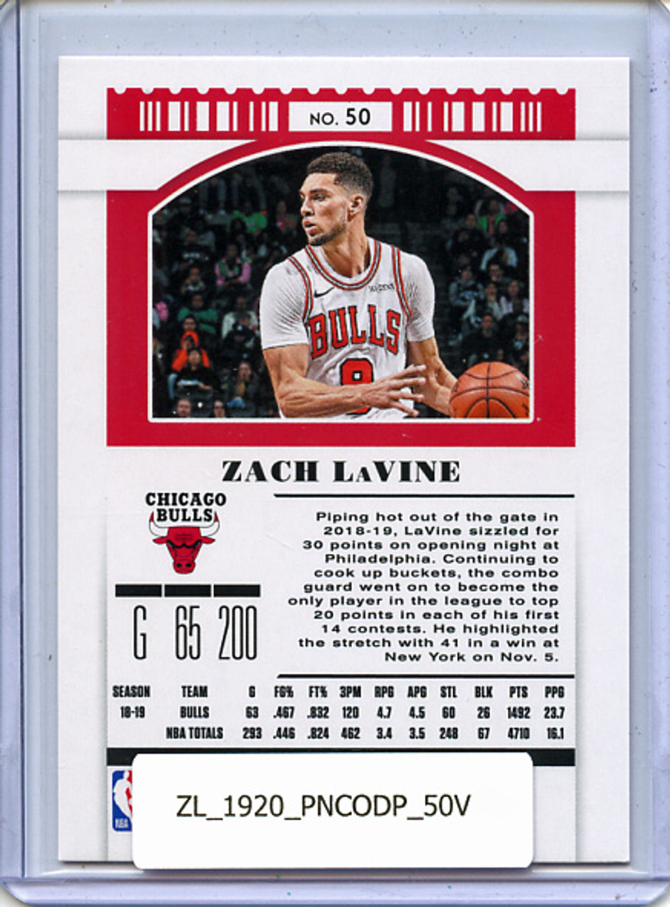 Zach LaVine 2019-20 Contenders Draft Picks #50 Variations