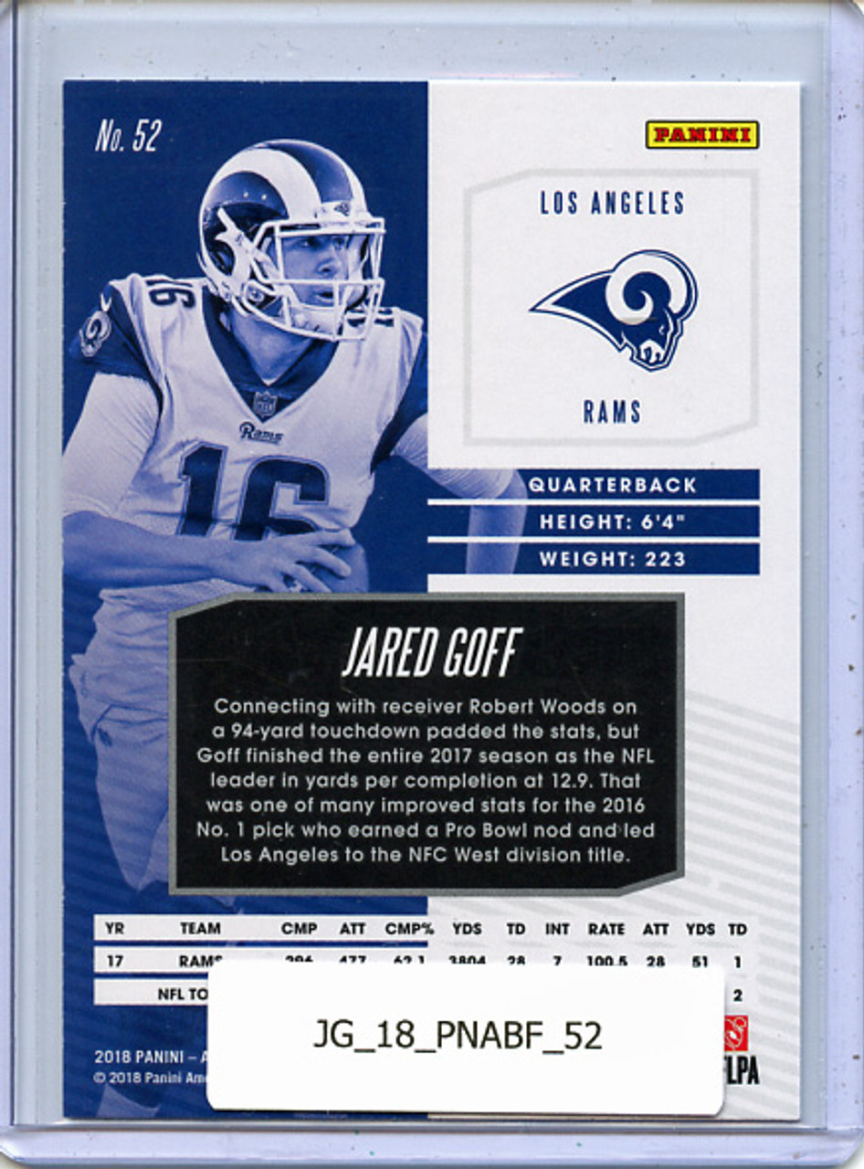 Jared Goff 2018 Absolute #52