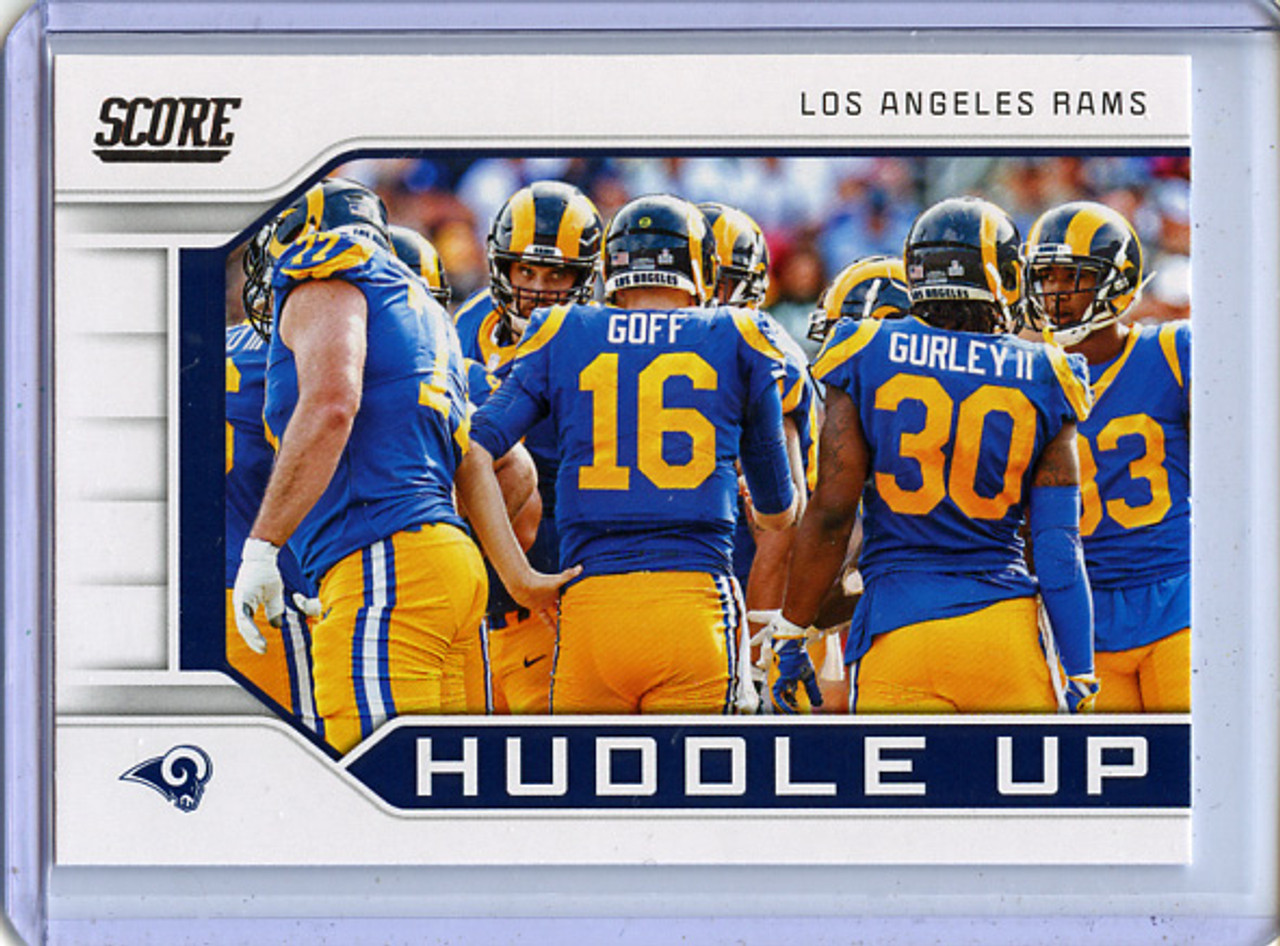 Jared Goff, Los Angeles Rams 2019 Score, Huddle Up #HU-6