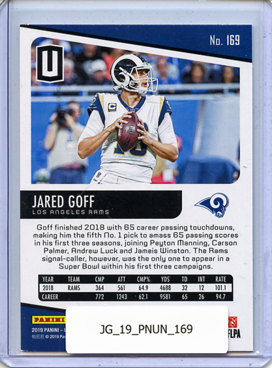 Jared Goff 2019 Unparalleled #169