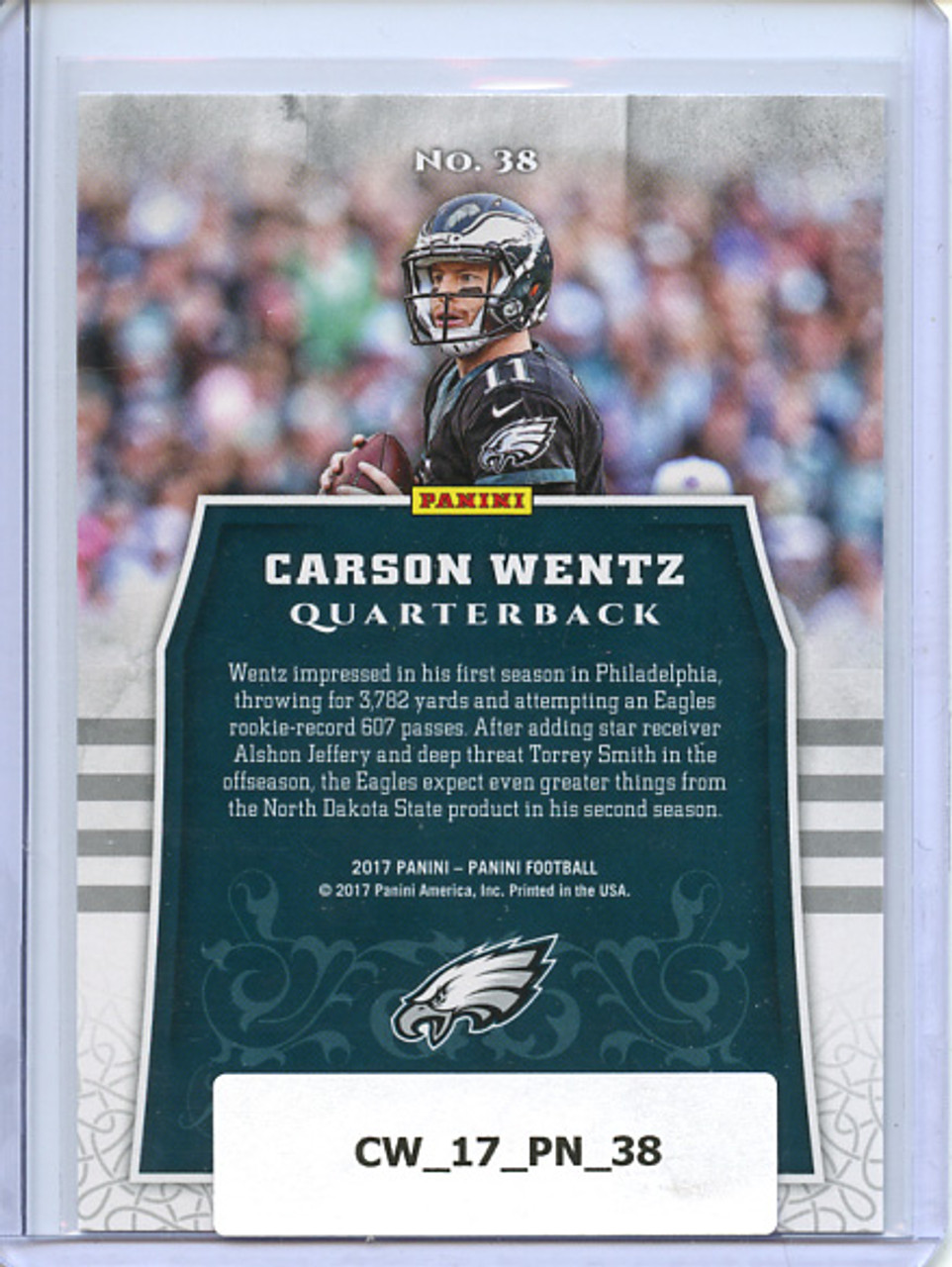 Carson Wentz 2017 Panini #38