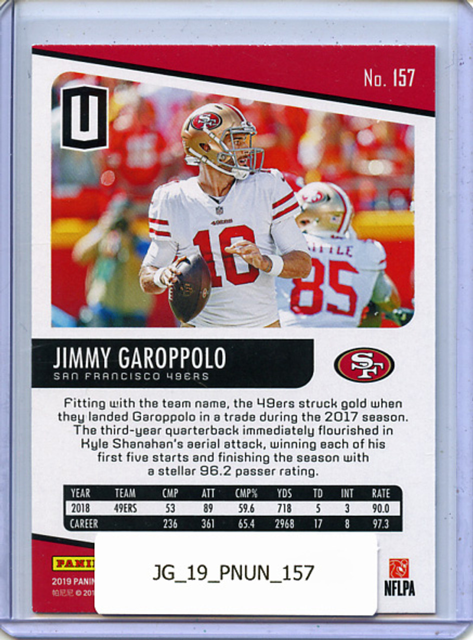 Jimmy Garoppolo 2019 Unparalleled #157