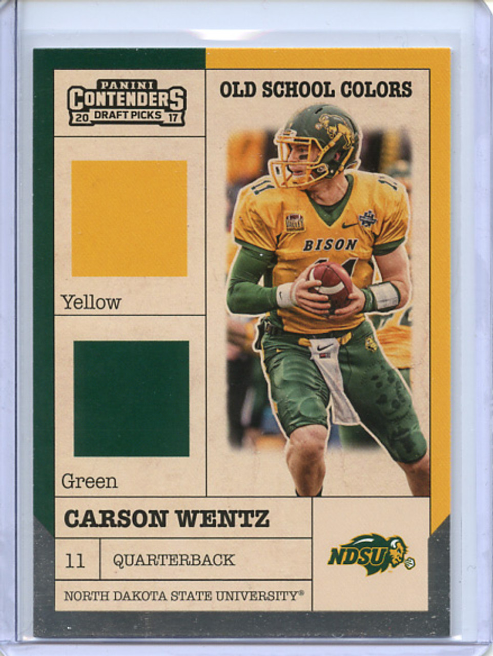 Carson Wentz 2017 Contenders Draft Picks, Old School Colors #2