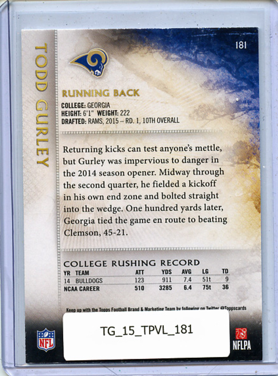 Todd Gurley 2015 Valor #181