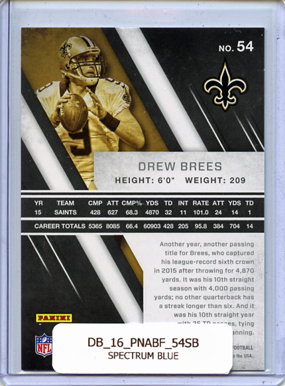 Drew Brees 2016 Absolute #54 Spectrum Blue