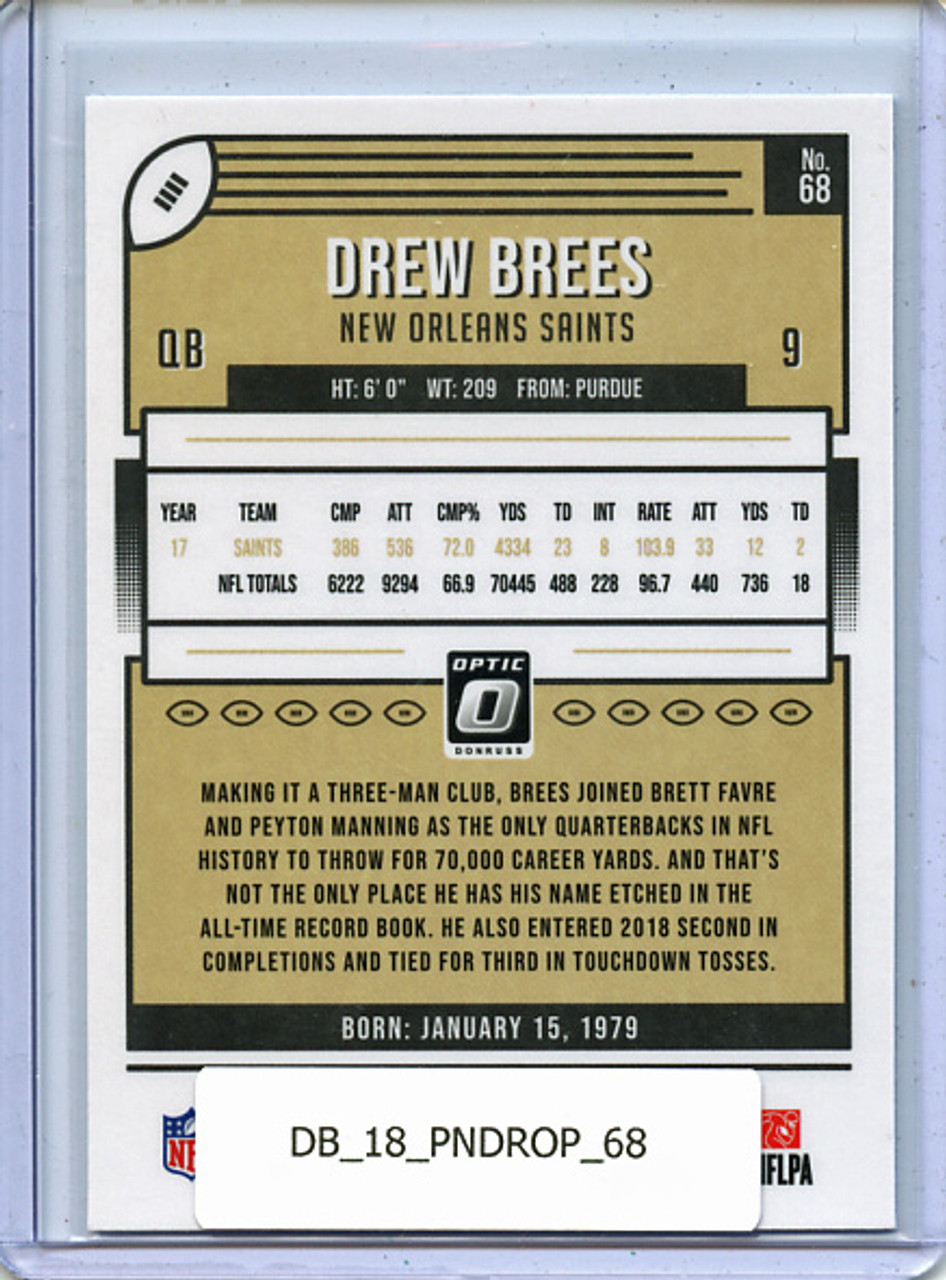 Drew Brees 2018 Donruss Optic #68