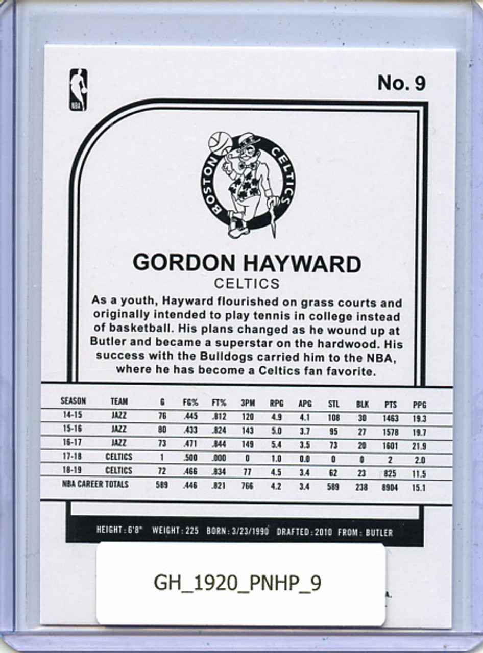 Gordon Hayward 2019-20 Hoops #9