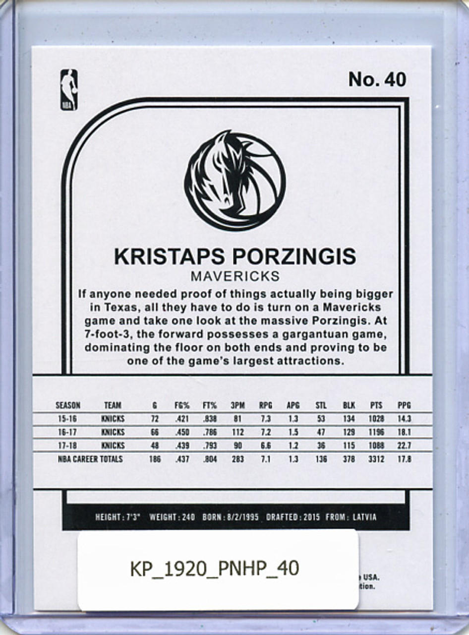 Kristaps Porzingis 2019-20 Hoops #40