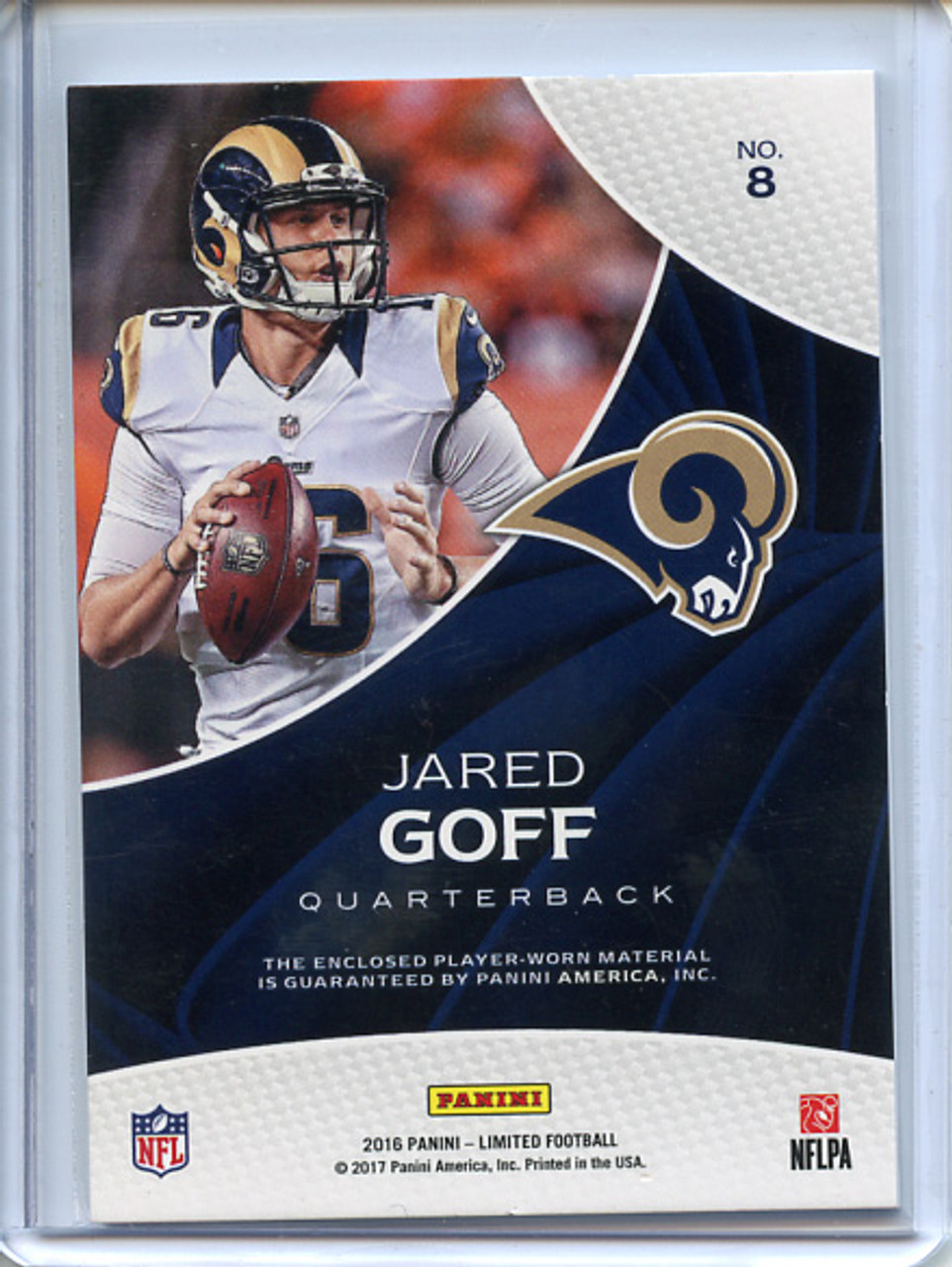 Jared Goff 2016 Limited, Limited Threads #8 (#040/125)