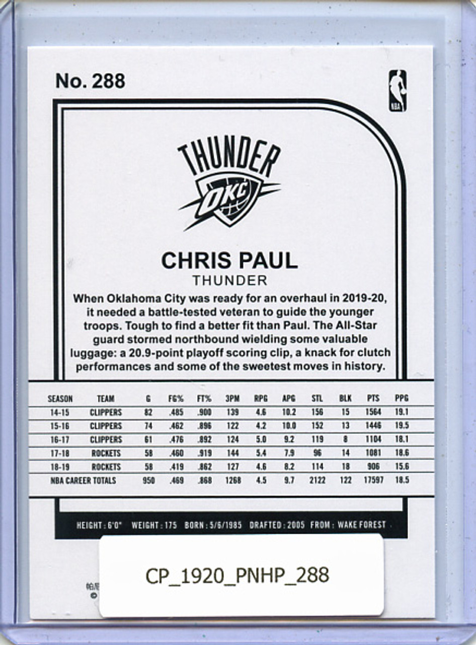 Chris Paul 2019-20 Hoops #288 Hoops Tribute