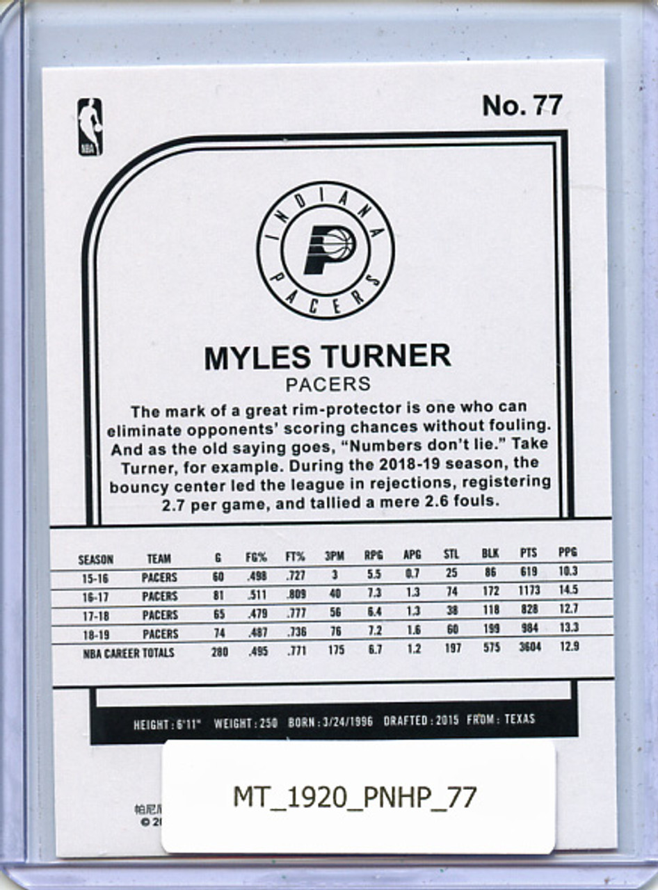 Myles Turner 2019-20 Hoops #77
